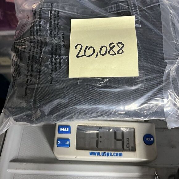 Agolde Womens Cropped Riley Jeans Blue Frayed Hem High Rise Button Up Size 25 - Picture 13 of 13